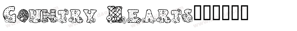 Country Hearts字体转换